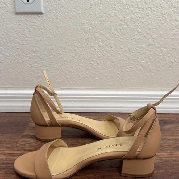 Perfect Block Sandal 30, Sand Calf leather, Size 38 - Picture 3 of 5